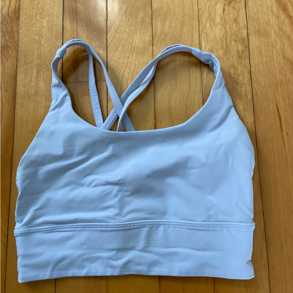 Lululemon Energy bra longline blue linen